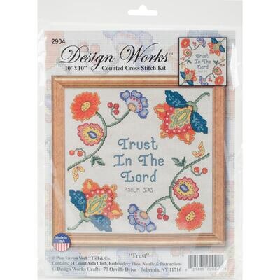  Design Works Cross Stitch Kit #2904 Trust