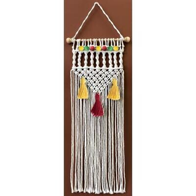 Design Works #4460 Macrame Wall Hanging Kit 8&quot;x24&quot; (Natural Twist)