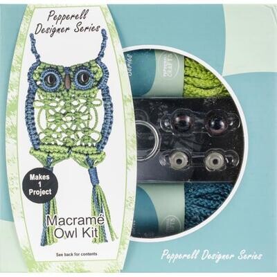 Pepperell designer Series Macrame Owl Kit