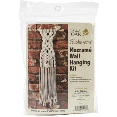 Solid Oak inc # MWH017 Macrame Wall Hanging Kit 5&quot;x20&quot;