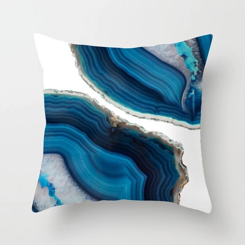 Swirls pillow collection with feathers insert
