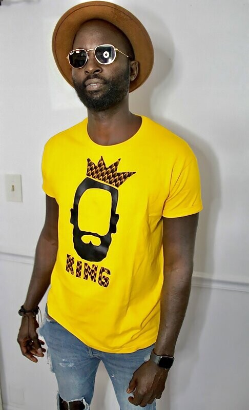 Tribal King print T shirt