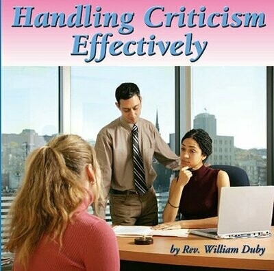 Handling Criticism Effectively