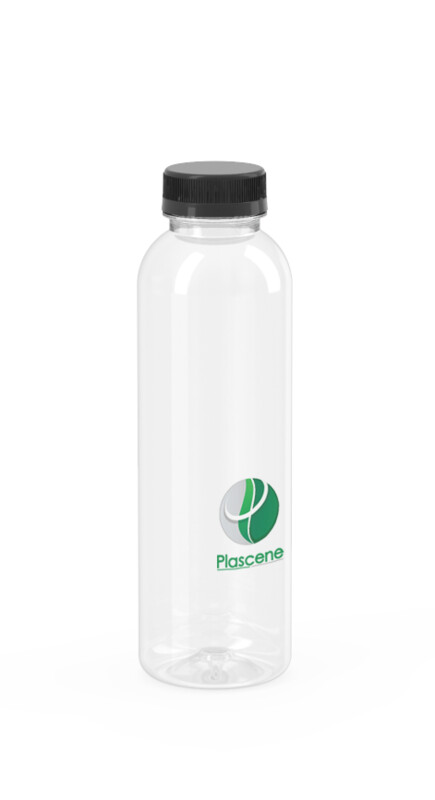 PET & rPET Round-Ribs Cold Press Bottle, 16 Ounce, Neck Finish 38mm