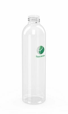 PET & rPET Round Boston Cosmetic Bottle, 8 Ounce, Neck Finish 24mm