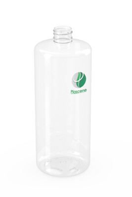 PET & rPET Cylinder Cosmetic Bottle, 32 Ounce, Neck Finish 28mm
