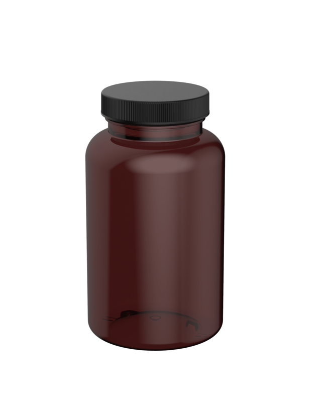 PET & rPET Round Pharmaceutical, 400cc, Neck Finish 53mm