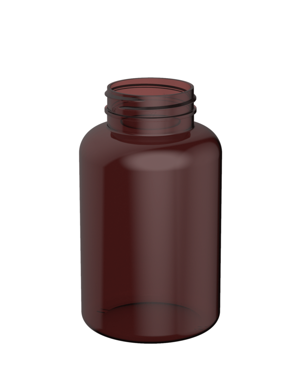PET & rPET Round Pharmaceutical, 300cc, Neck Finish 45mm