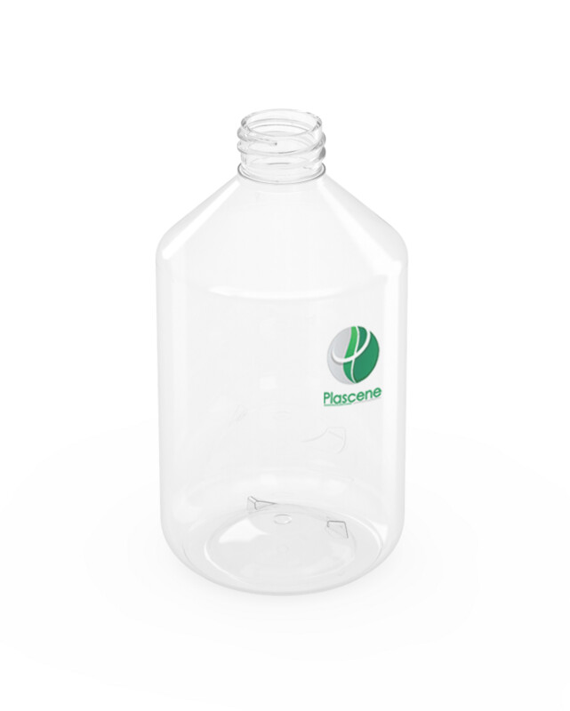 PET & rPET Squat Boston Cosmetic Bottle, 17 Ounce, Neck Finish 28mm