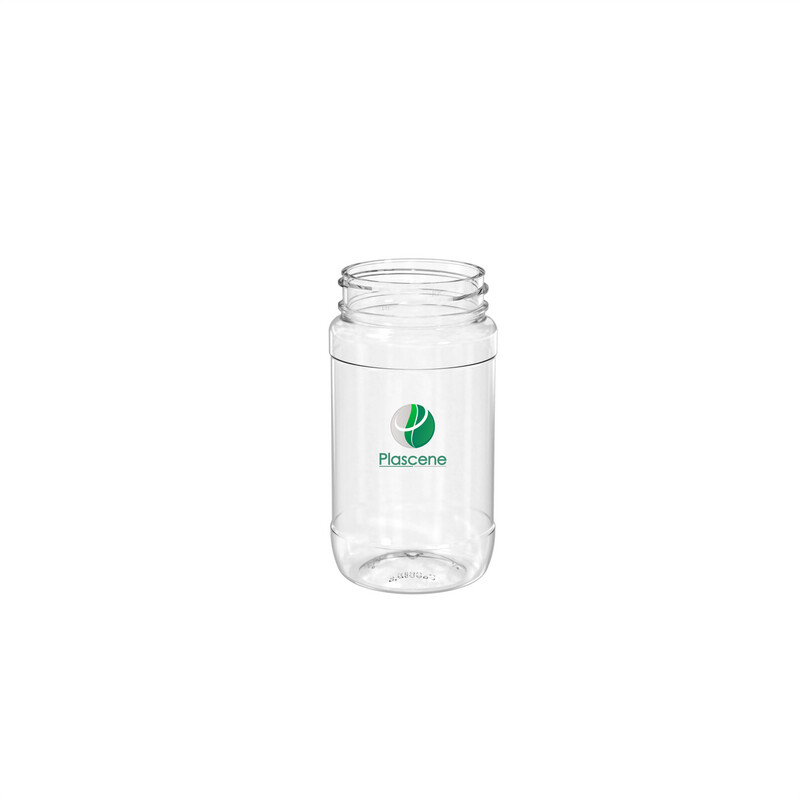 PET & rPET Round Jar, 8 Ounce, Neck Finish 53mm
