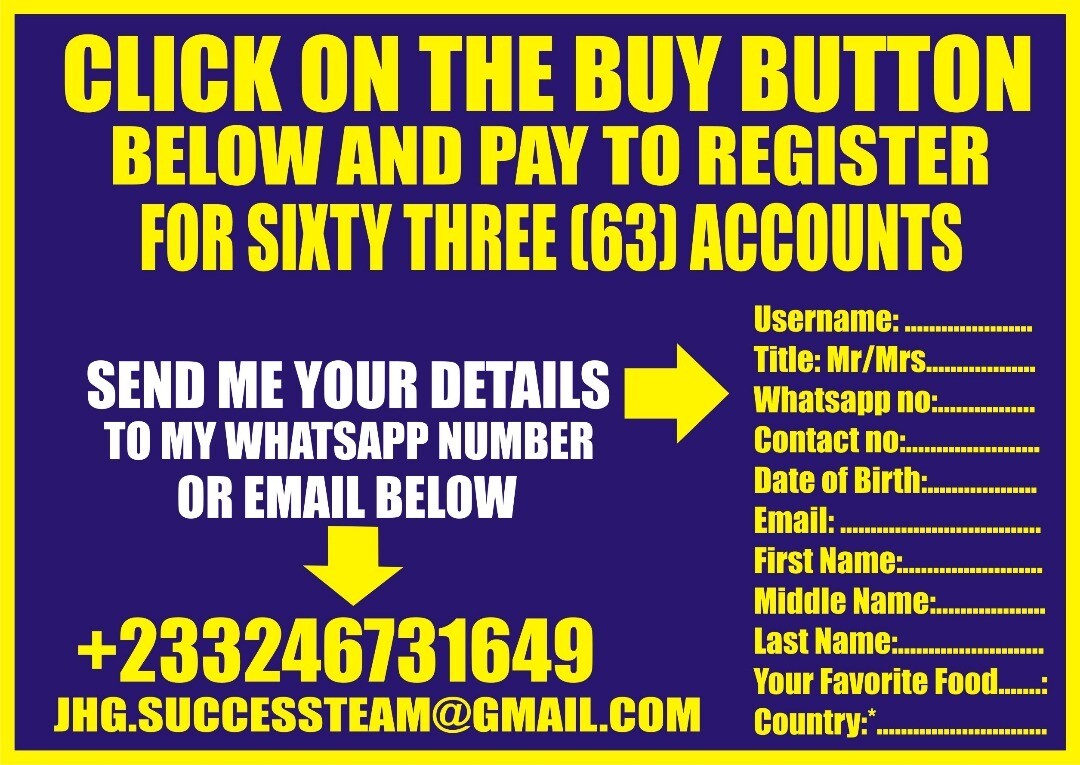 SIXTY THREE (63) ACCOUNTS