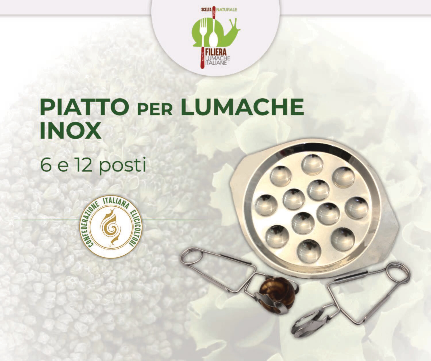 PINZA PER LUMACHE - ACCIAIO INOX - confezione 2 pezzi