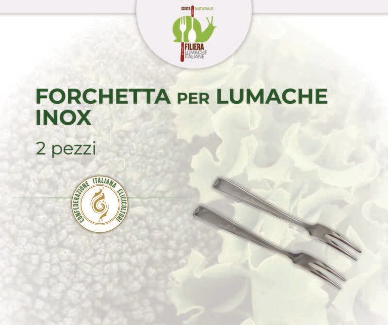 FORCHETTA PER LUMACHE INOX - confezione 2 pezzi