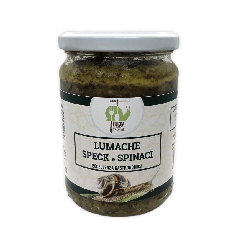 LUMACHE SPECK E SPINACI - 350 grammi - 3 porzioni
