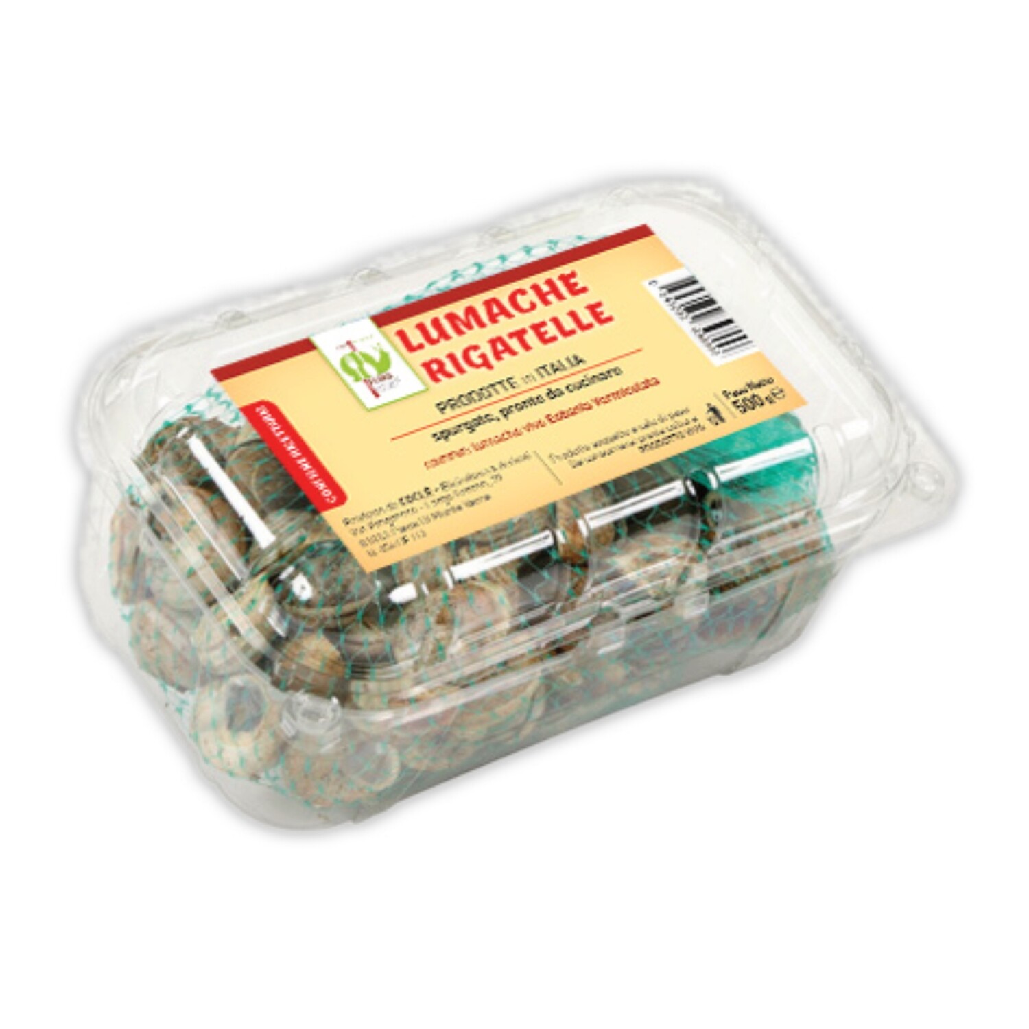 LUMACHE RIGATELLE con Ricettario incluso - fresco in vaschetta - 500gr.