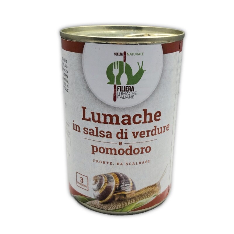 LUMACHE IN SALSA DI VERDURE E POMODORO - 420 grammi - 3 porzioni