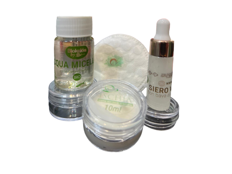 kIT VISO con AQUA MICELLARE - SIERO VISO - CREMA ISCHIA linea Prova - Hotel
