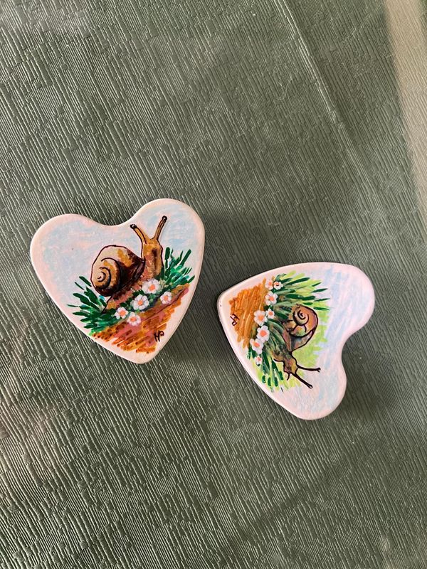 Attacchini con gessetti profumati in ALABASTINO decorati a mano personalizzabili