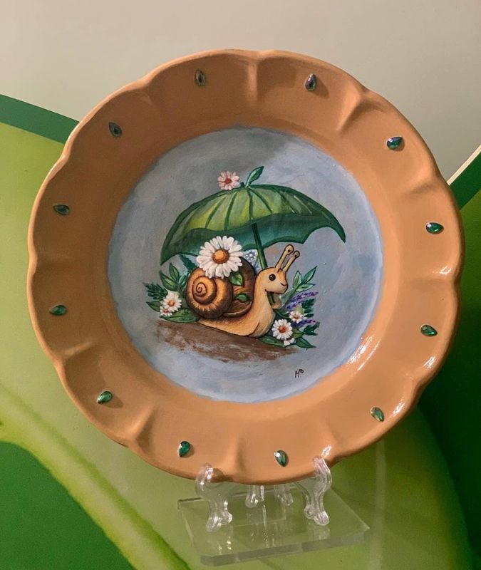 Piatto da appendere o appoggio terracotta