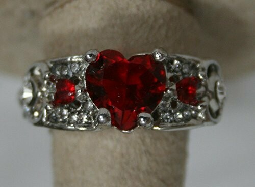 Ring: Ladies Ruby Birthstone - Size 7