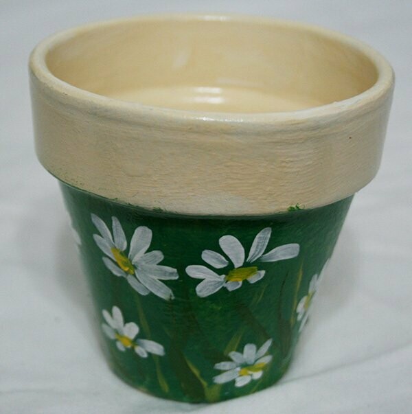 Flower Pot - White Daisies