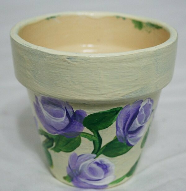 Flower Pot = Purple Roses