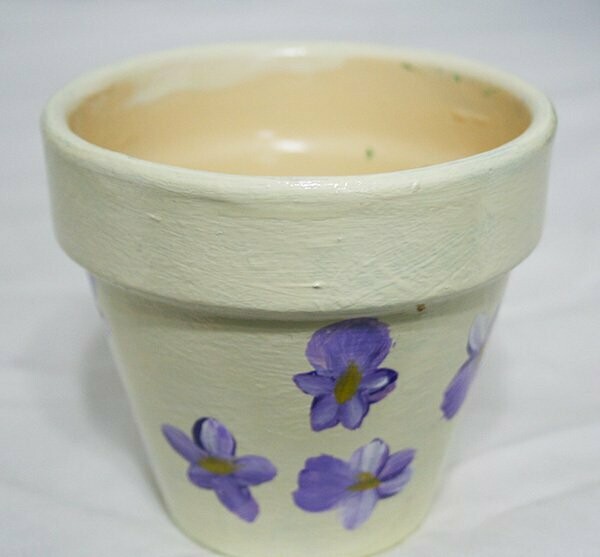 Flower Pot - Purple Flowers