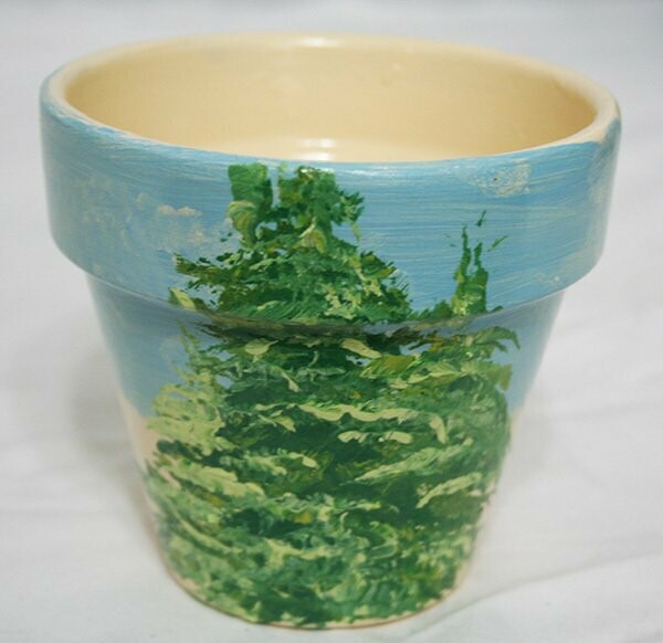 Flower Pot - Evergreens