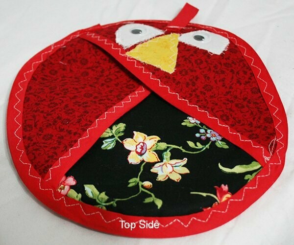 Pot Holder - Red/Black