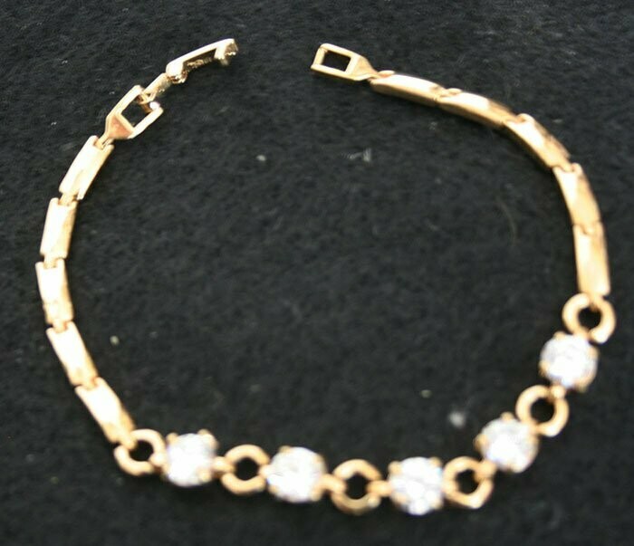 Bracelet - Zirconia - Gold Plated