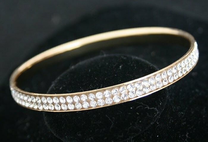 Bracelet - Zirconium - Gold