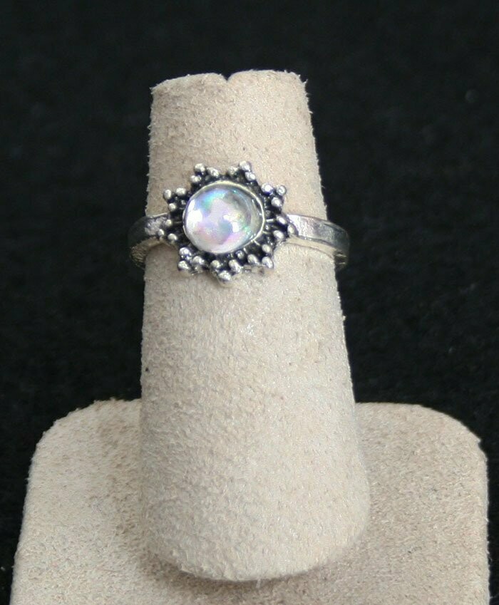 Ring - Silver - Opal - 5 1/2