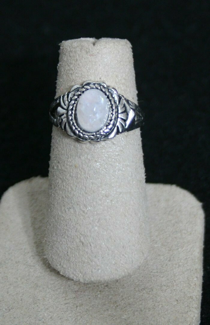 Ring- Woman's- Sterling Silver - Rose Quartz - Size 5 1/2