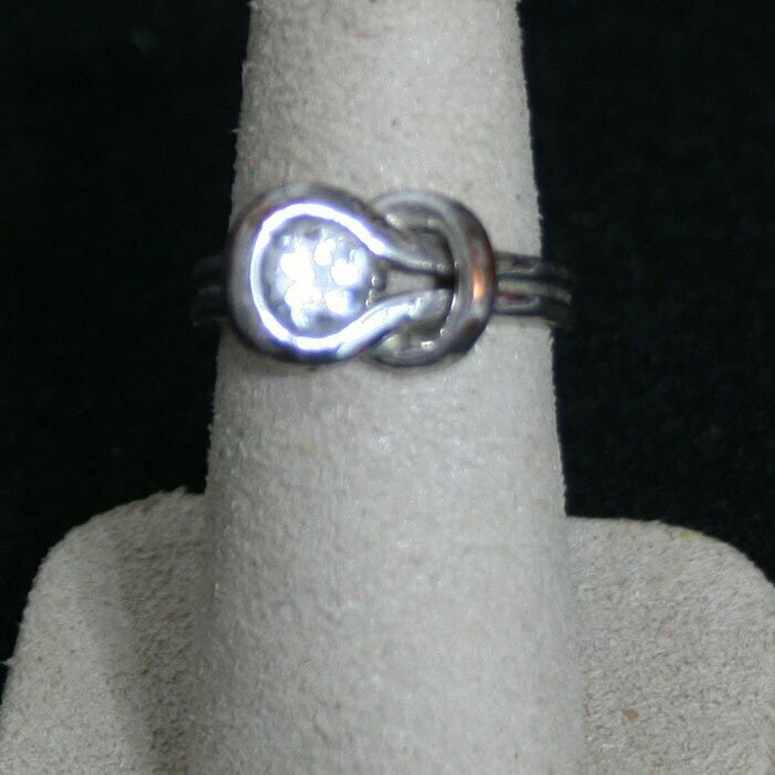 Ring - Woman's - Sterling Silver - Diamond - Size 7