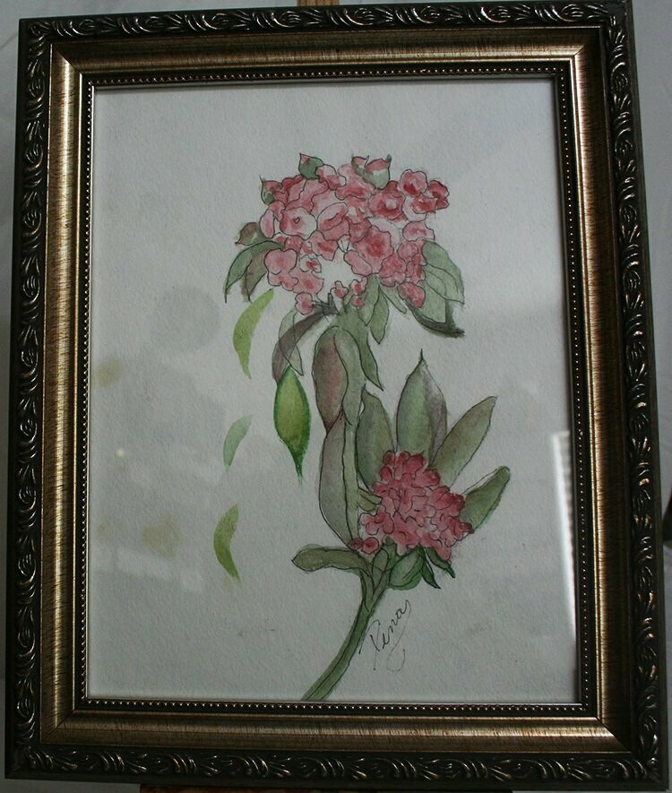 Painting - Hydrangea Stem