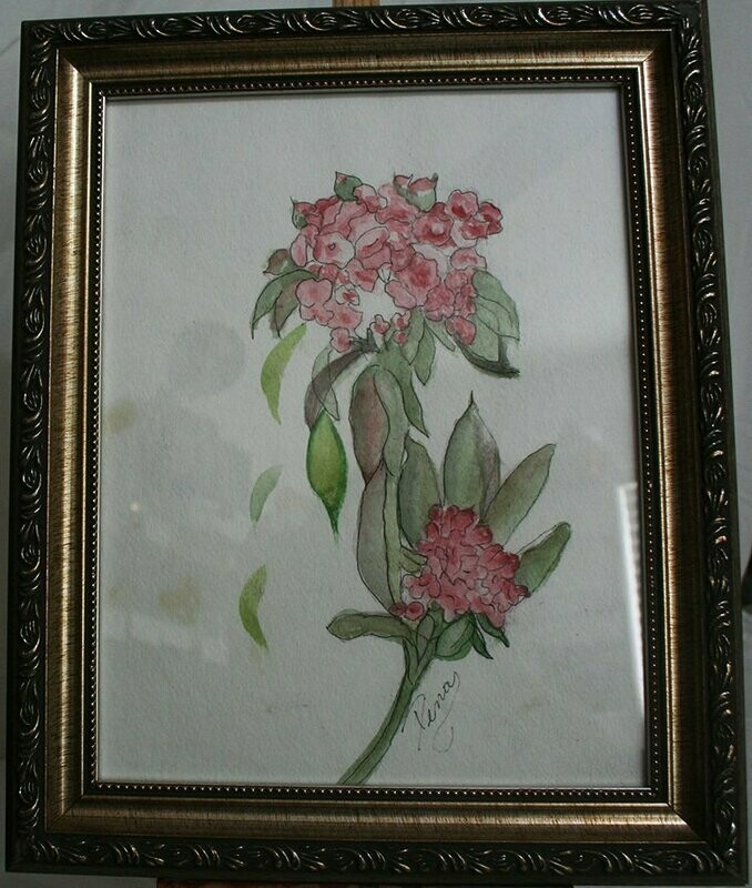 Painting - Hydrangea Stem