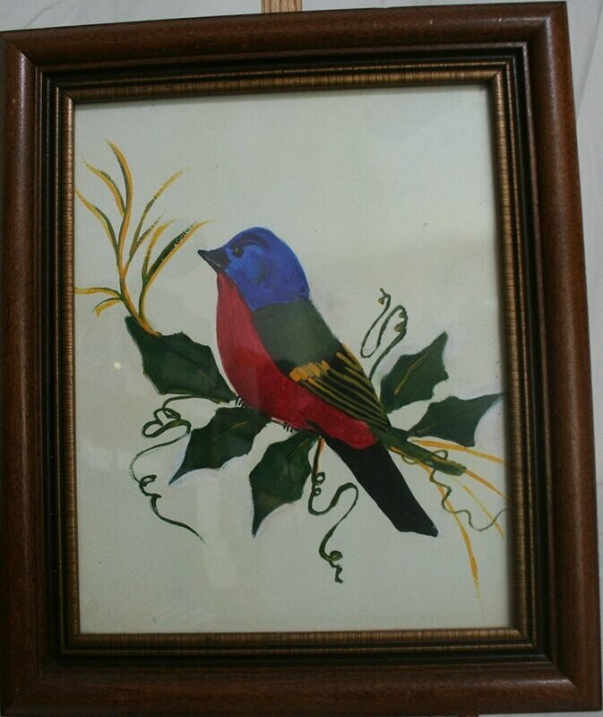 Painting - Bird On Branch