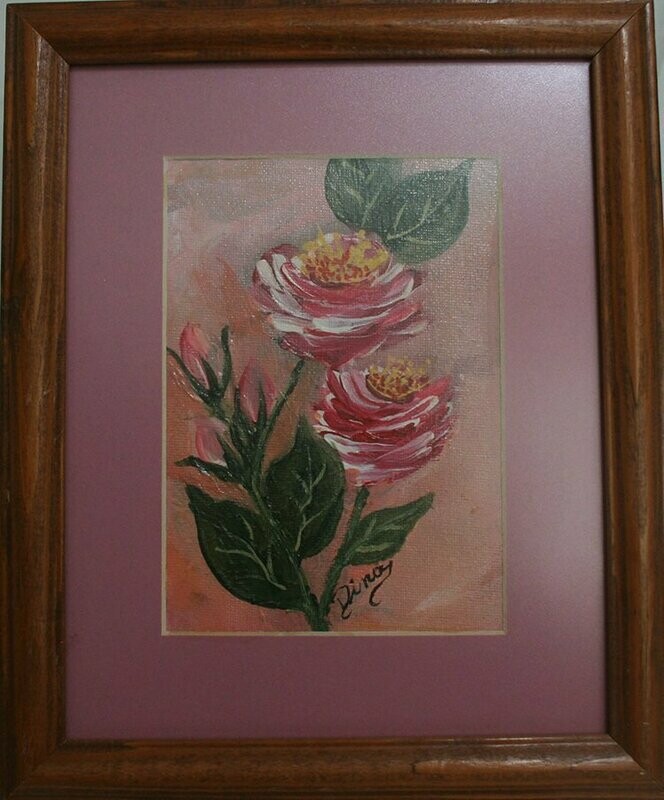 Painting - Two Rose Buds