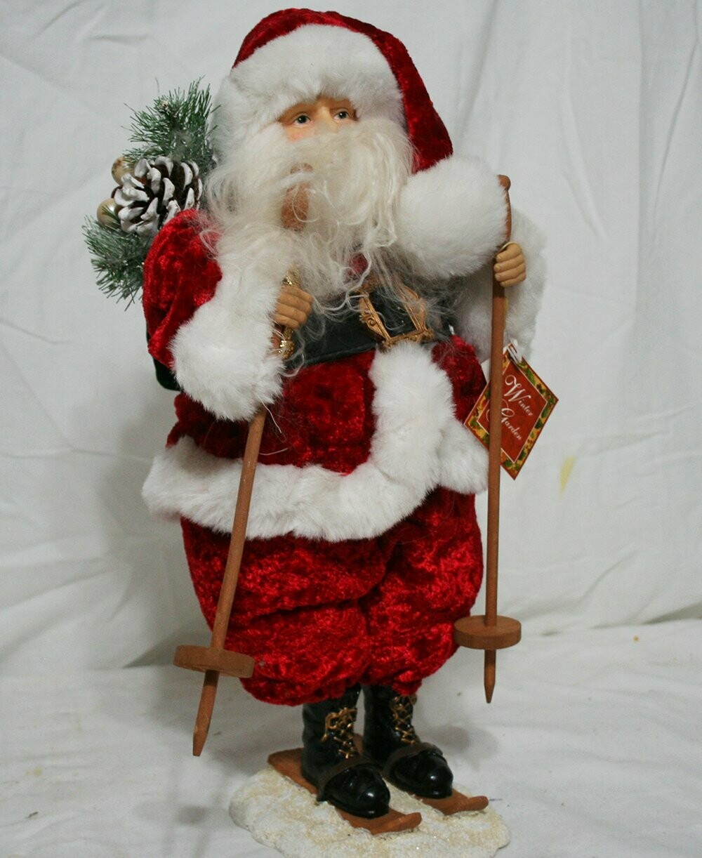 Skiing Santa with Sack