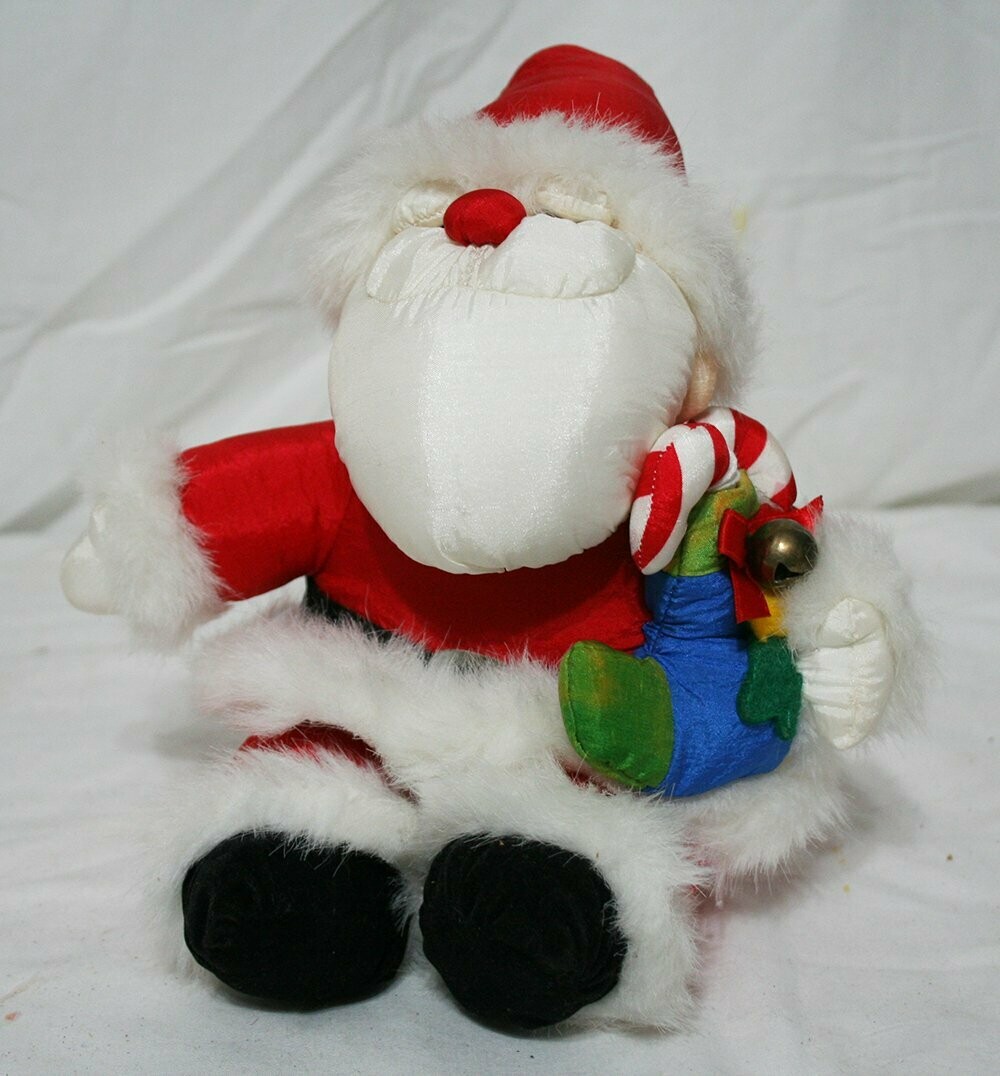 Sitting Santa - With Candy Canes