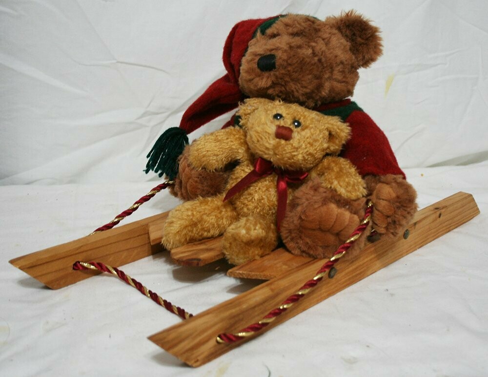 Bears On A Sled - Brown