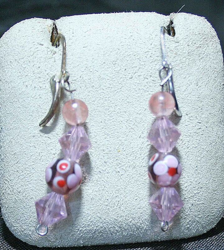 Earring-Glass & Elbaite
