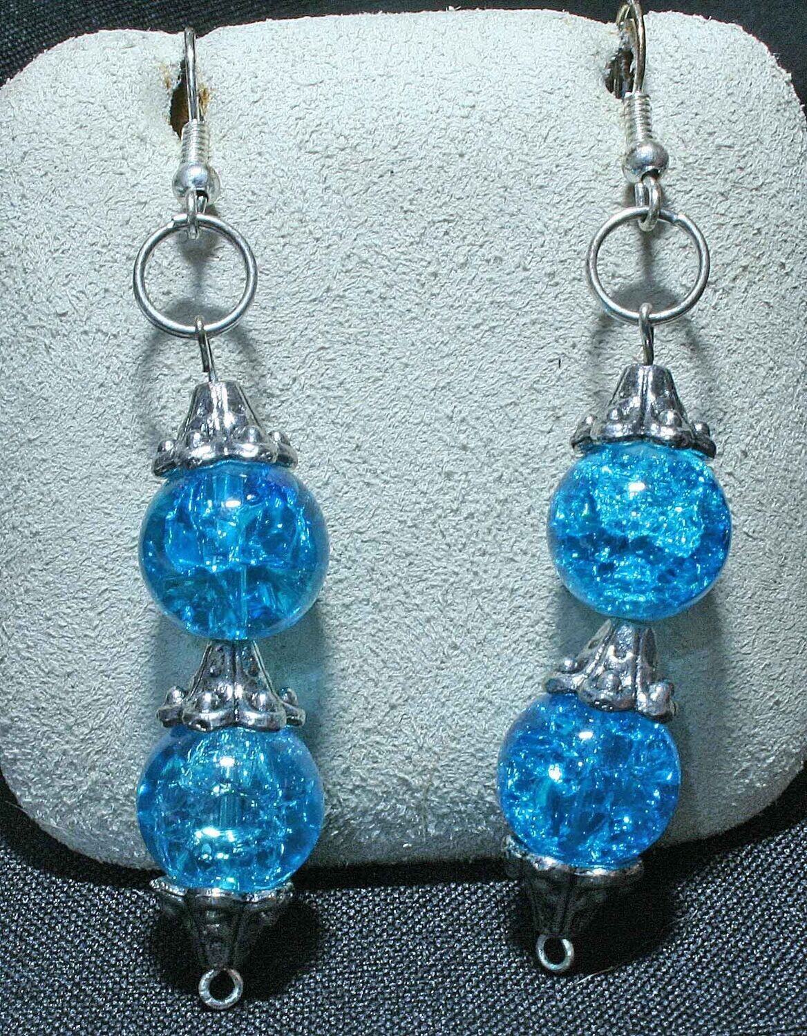 Earring-Crackle Quartz