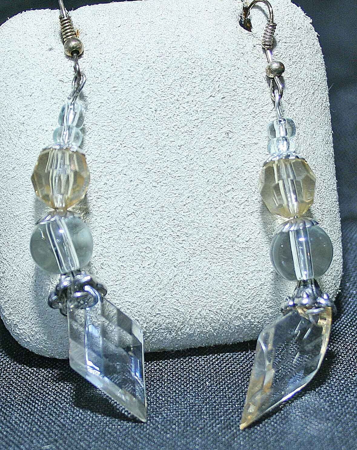 Earring-Citrine/Quartz