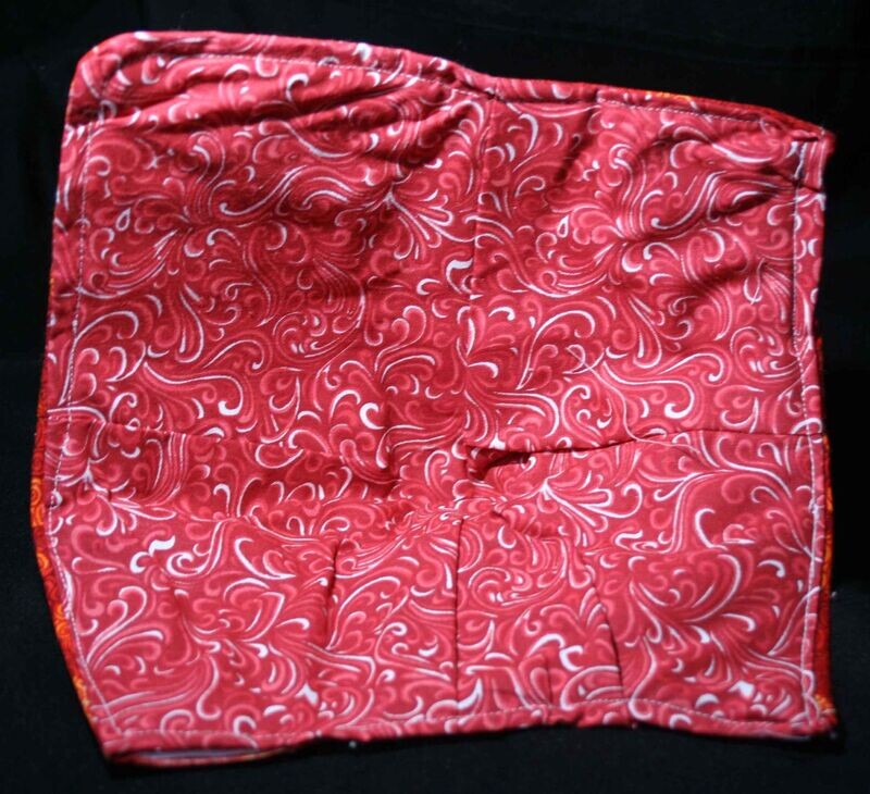 Microwave Bowl Holder-Orange/Red Floral