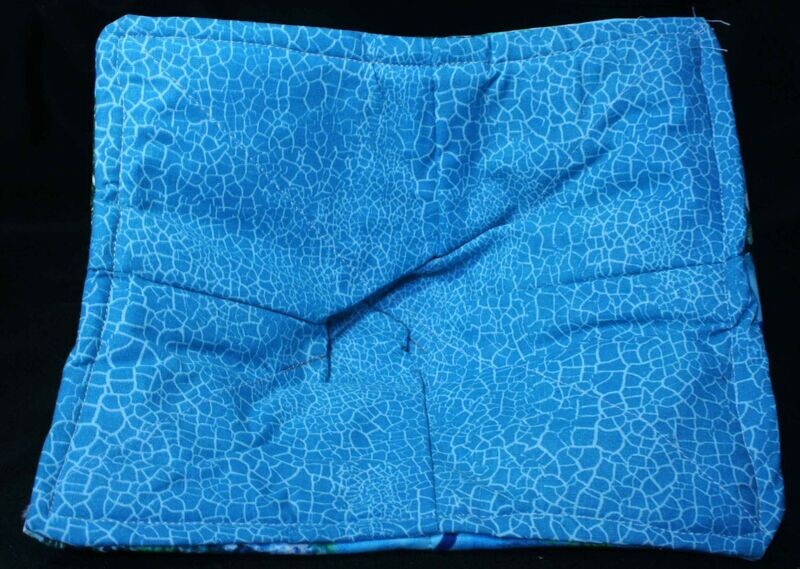 Microwave Bowl Holder-Teal/Blue/Turtles