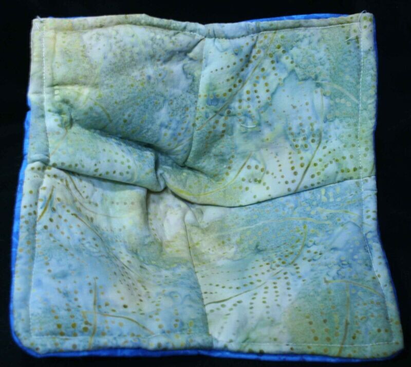 Microwave Bowl Holder-Blue/Green/Tan
