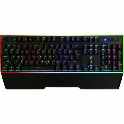 A + Kago mechanical gaming keyboard, rainbow lighting, palm rest