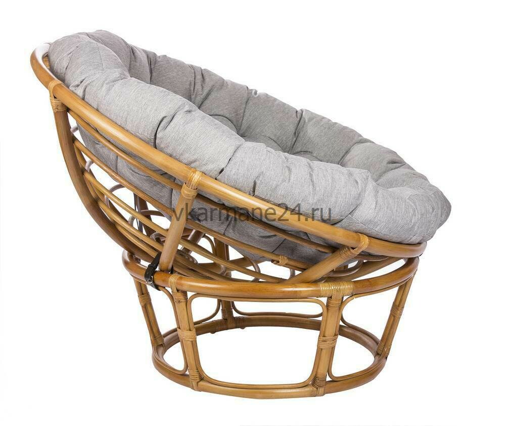 Кресло для отдыха Papasan Chair мед с подушкой
