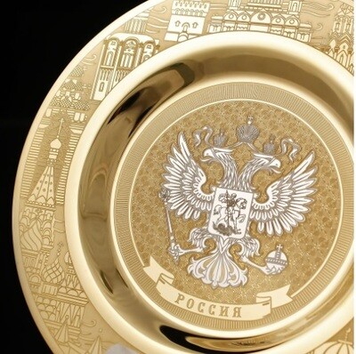 Корпоративный подарок, бизнес-сувенир Тарель, коллекция Россия